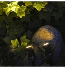 Eclipse solcelle spots, varmt hvidt lys (sæt af to spots) - 