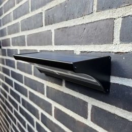 Nordlight XL solcelle væglampe (sort) - Solcellelamper